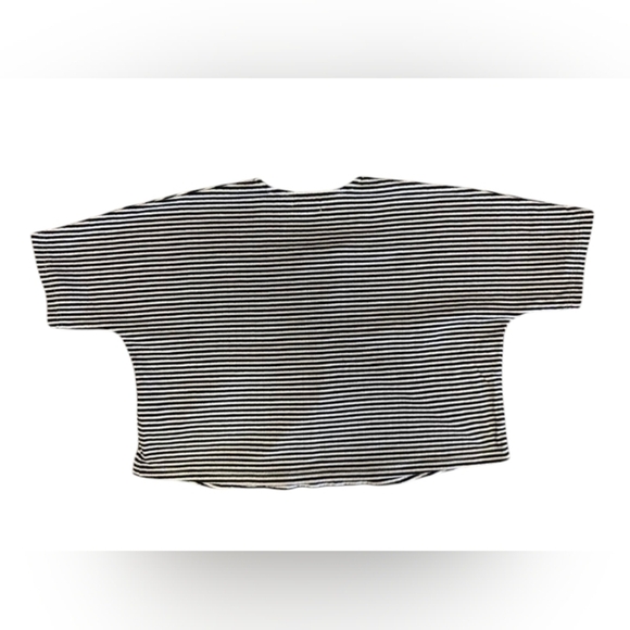 Madewell Crop EUC Striped White/Black Size Medium - Picture 6 of 8